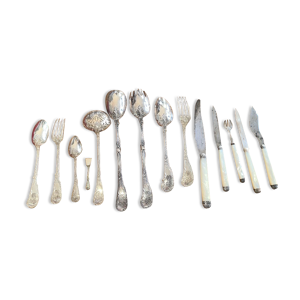 Ménagère argent massif 174 pièces de 7,769 kg de ernest cardeilhac