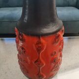 Large Fat Lava Floor Vase 45 cm by Carstens Tönnieshof – Mid Century