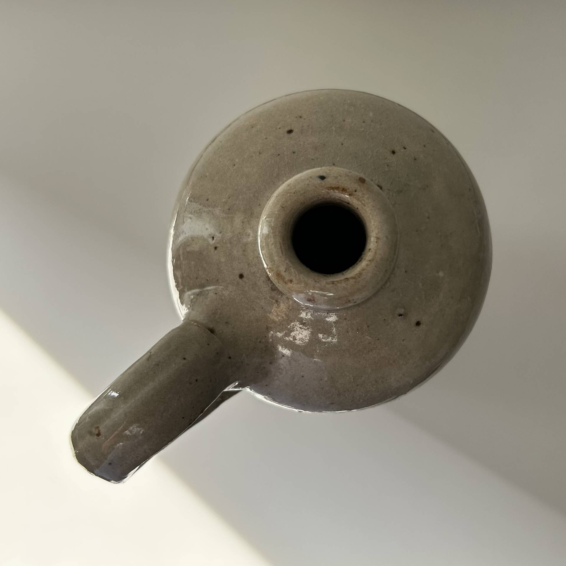 Large stoneware bottle