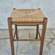 Tabouret paillé Français vintage