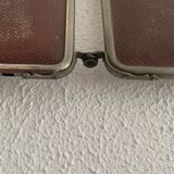 Vintage mirror 1930 barber triptych - 28 x 69 cm