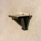 Étagères art déco en aniline de cerise. italie années 1930