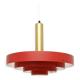 Red Scandinavian lamp, Denmark 1960s