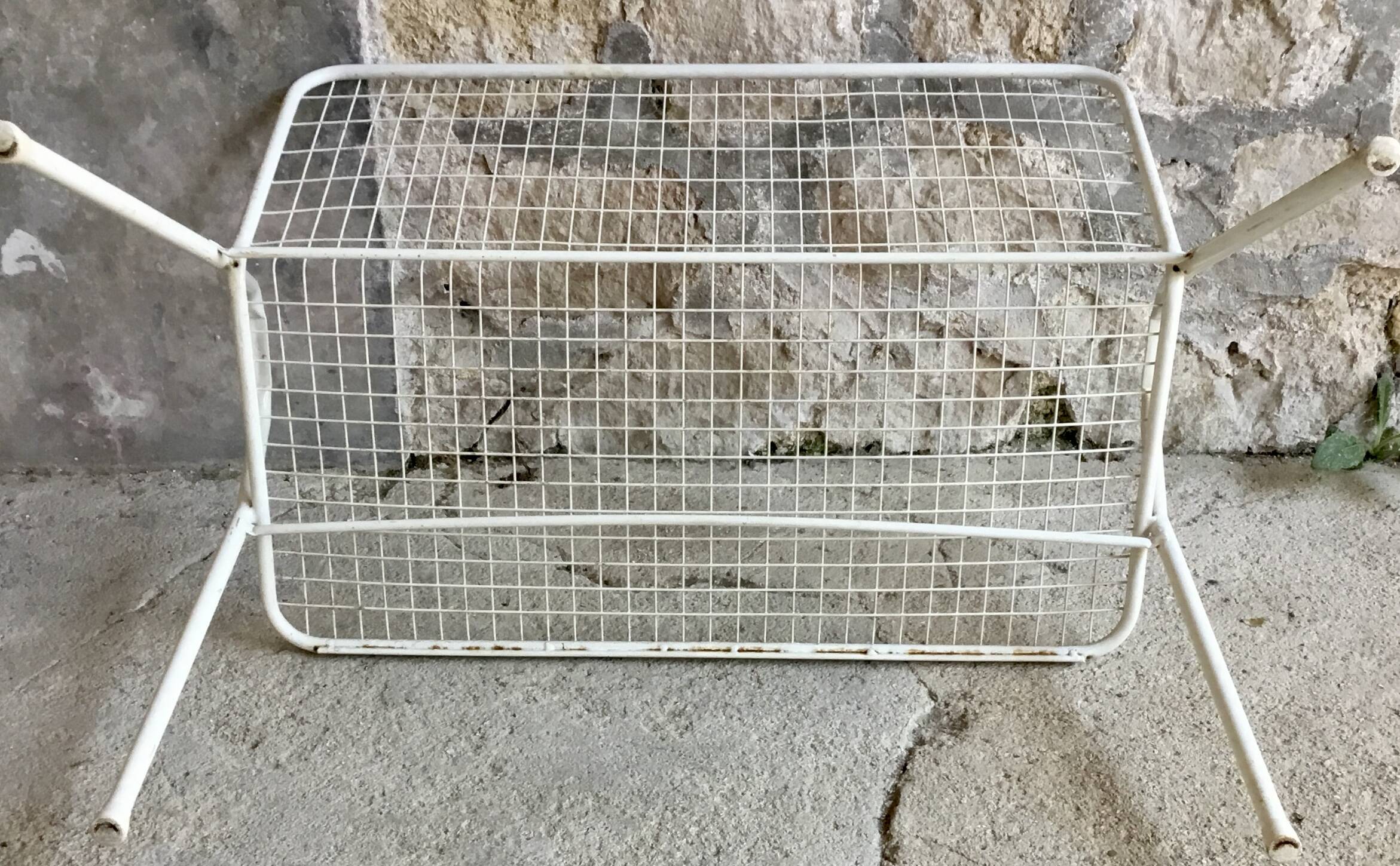 EMU bench model rio vintage - white metal mesh - 1960