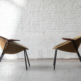 Balloon armchairs by Hans Olsen for Lea design 1960