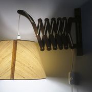 Erik Hansen for Le Klint scissor articulated teak wall light, Denmark 1960s