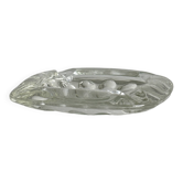 Cendrier vintage en verre translucide
