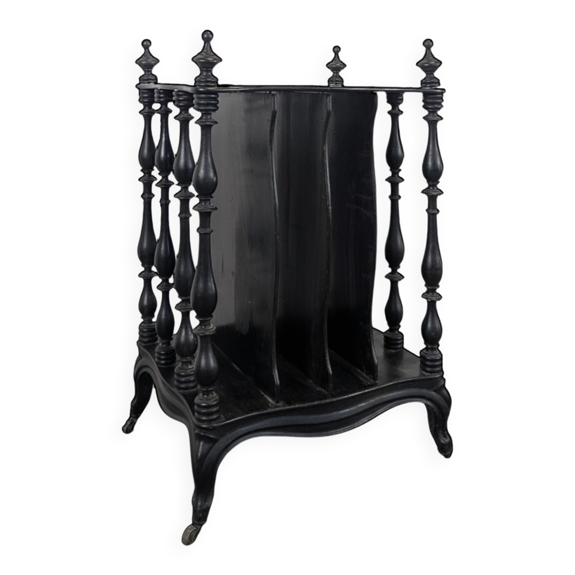 Napoleon III music partition cabinet in blackened wood