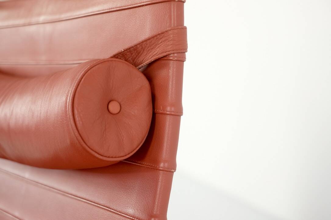 PK20 leather armchairs by Poul Kjaerhom for Fritz Hansen, Denmark 1968.