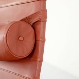 PK20 leather armchairs by Poul Kjaerhom for Fritz Hansen, Denmark 1968.