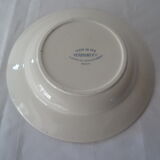 Assiette  terre de fer faience ancienne monogramme B