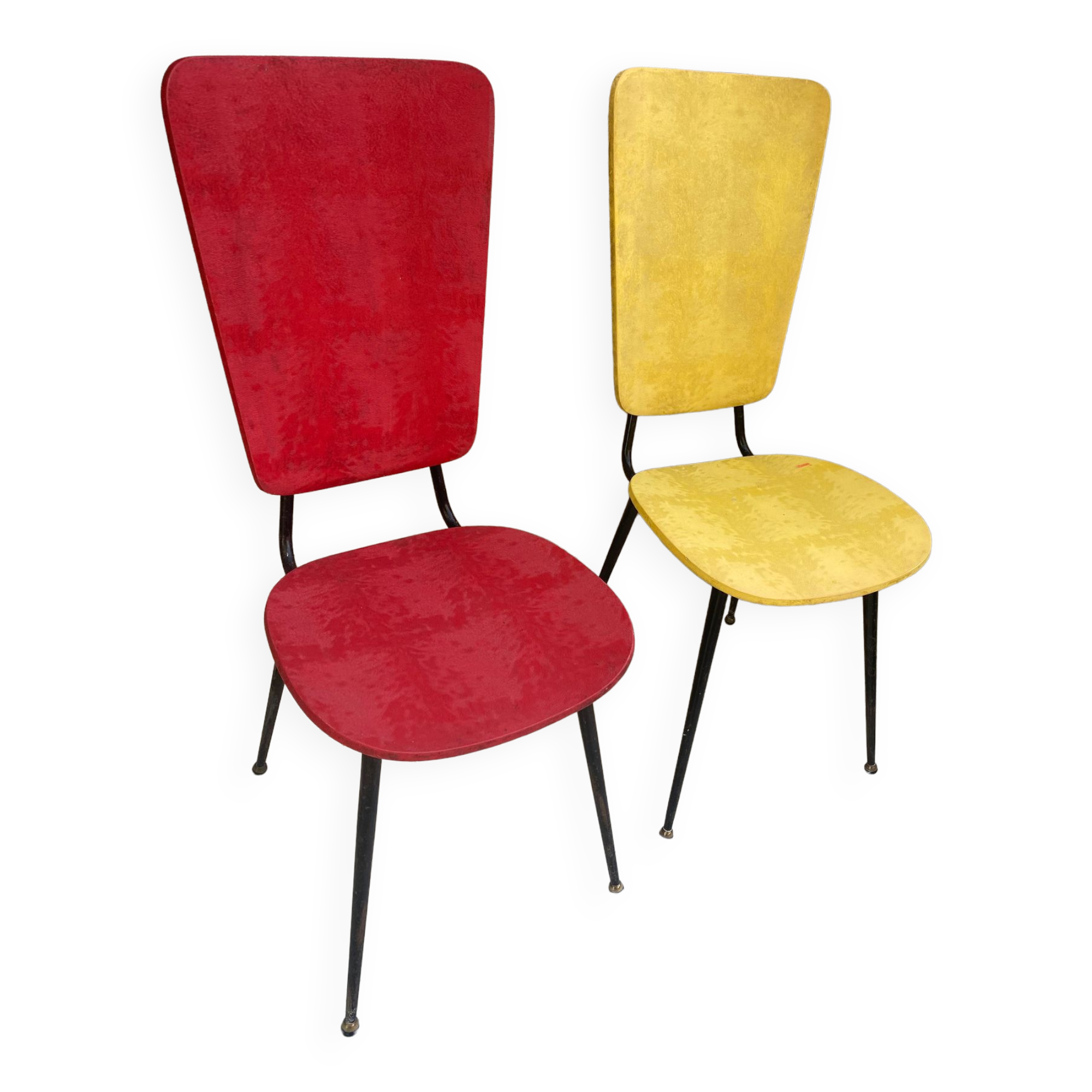 Pair of chairs skaï 1950/60