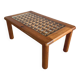 Pine and glass coffee table