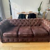 Suede Chesterfield Sofa
