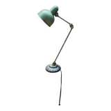 Old green industrial desk lamp