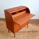 Swedish secretary sliding tray teak 1950s
