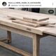 Renovated farmhouse table with extensions.