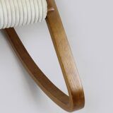 Fauteuil à bascule en contreplaqué restauré du milieu du siècle par L. Volak pour Drevopodnik Holesov, années 1960