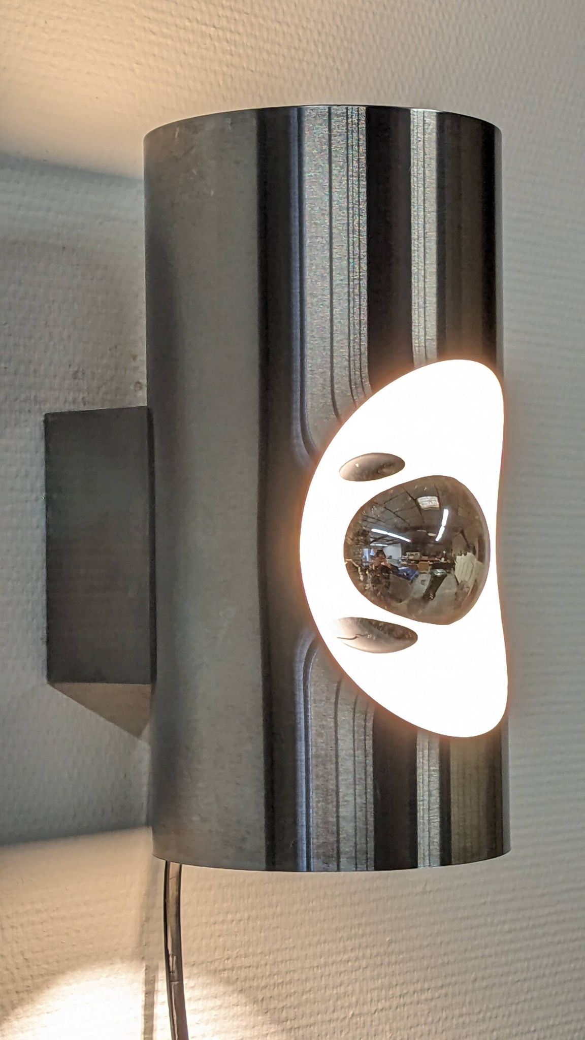 Pairs of Space age wall lights by Oxar France from the 60s/70s