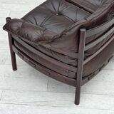 1970s, Scandinavian 3-seater sofa by Arne Norell, furniture leather.