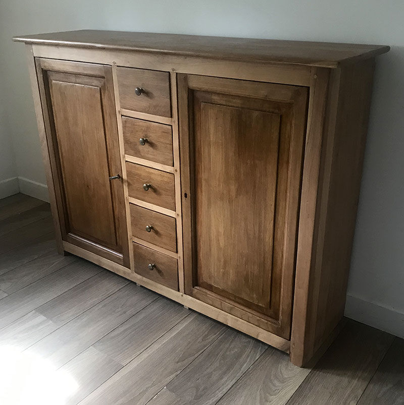 Parisian buffet raw wood