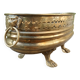 Large brass lion planter Art Nouveau