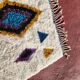 Beni Ouarain rug 250x150 cm in natural wool – Moroccan Berber rug