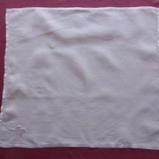 8 old white linen towels embroidered with vine leaves and grape clusters