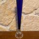 Vase soliflore en verre soufflé bleu cobalt