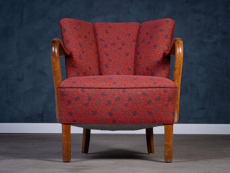 Art Deco armchair attributed to Viggo Boesen, Denmark, 1950s.