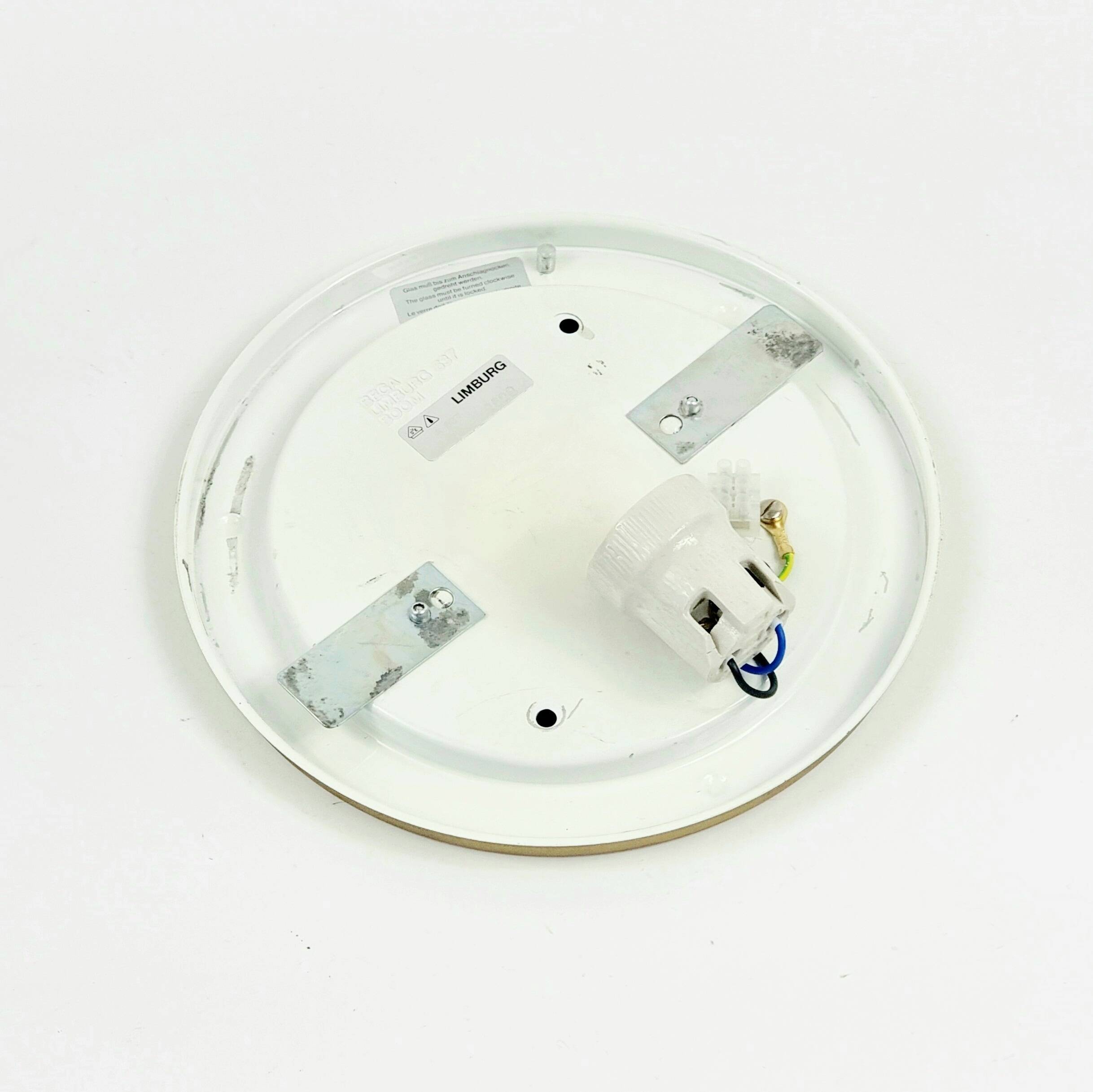 Plafonnier/applique murale en verre bullé de style Mid-Century par H. Tynell, années 1960