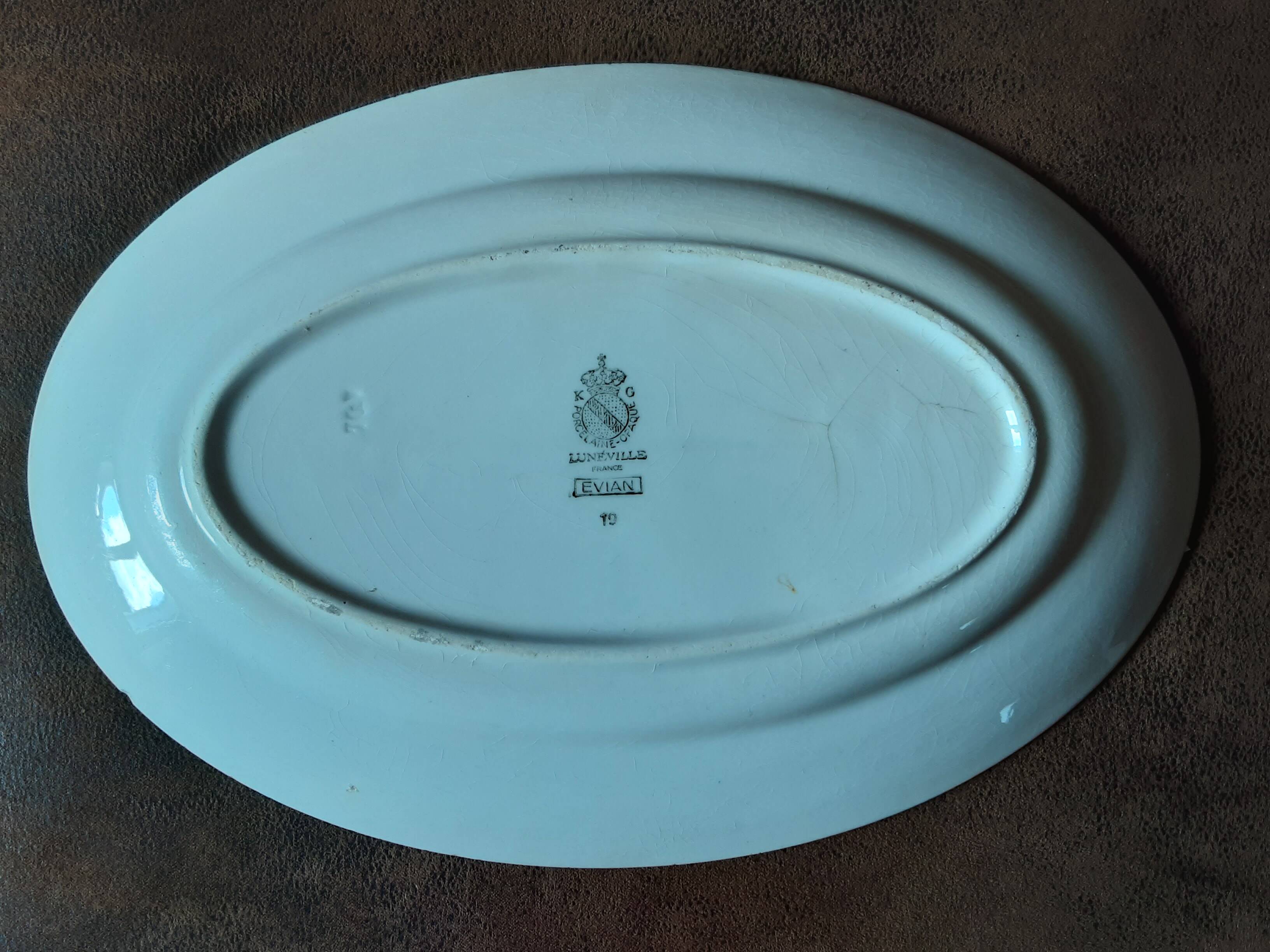 Luneville oval dish