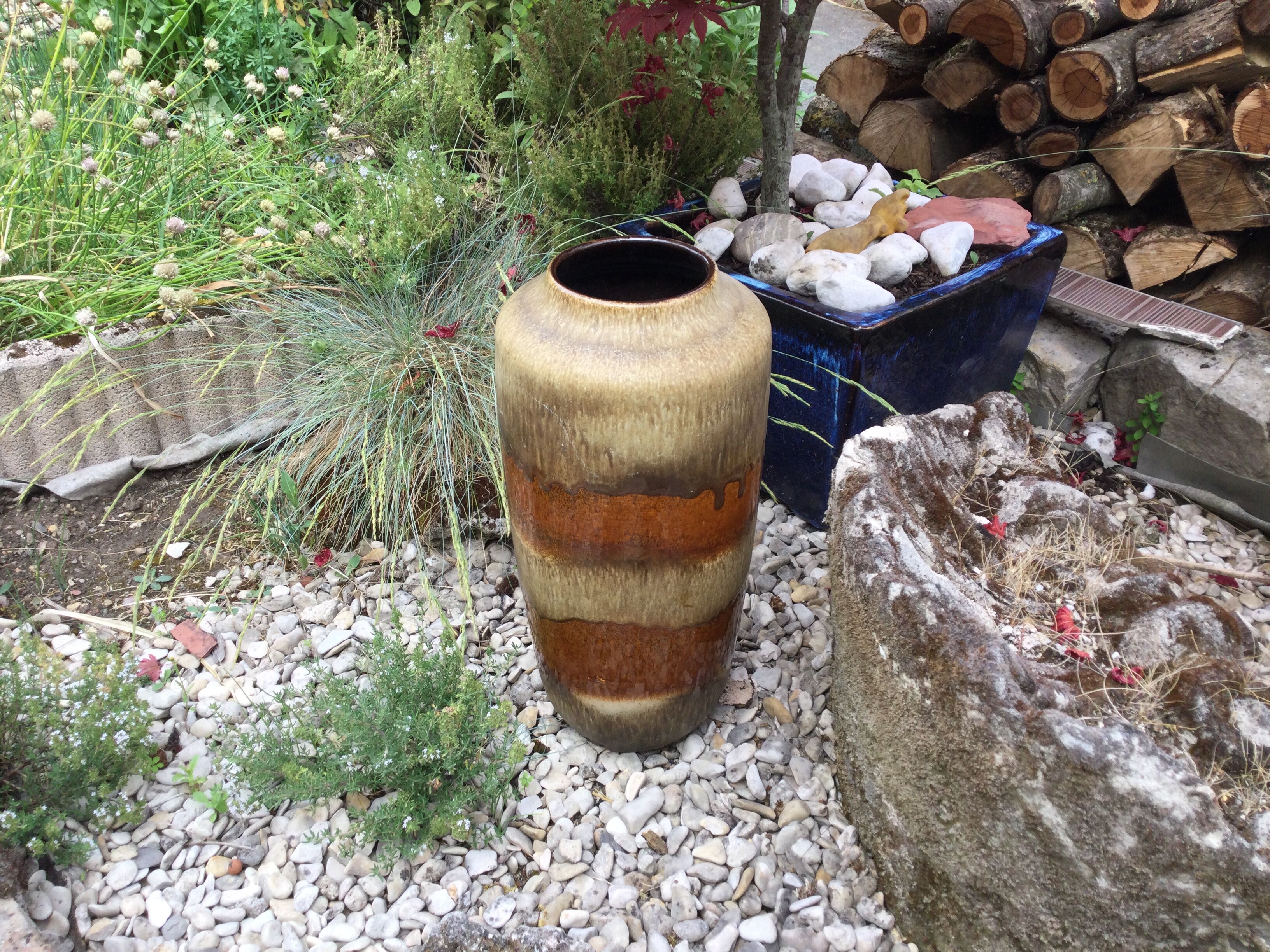 Glazed stoneware vase West Germany Scheurich