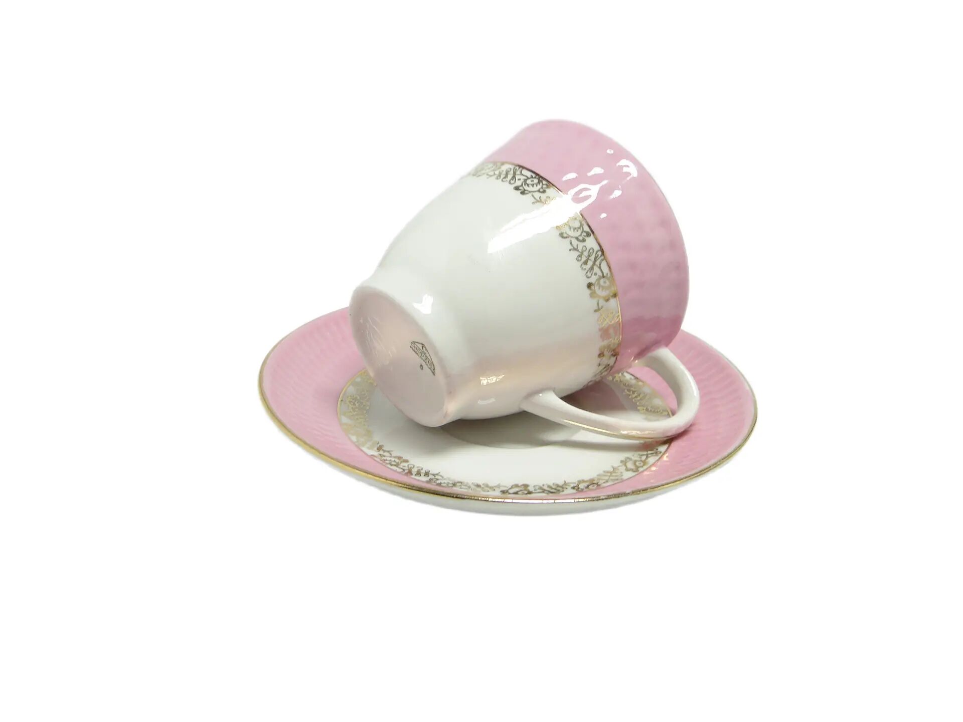 Karol cup and saucer set, porcelain, Chodzież, Poland, 1970s.