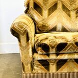 Luxury Vintage Velvet Sofa - Canape - Couch, 1970s.