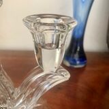 Pair of crystal candlesticks