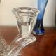 Pair of crystal candlesticks
