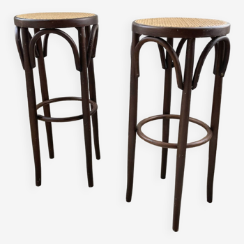 High cane bistro stools