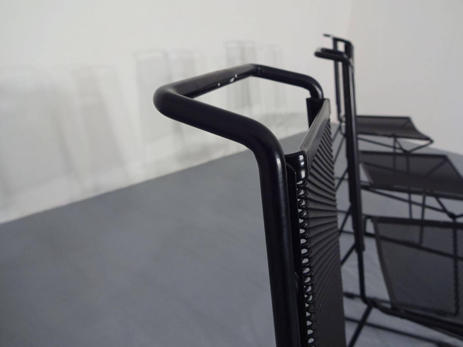 Metal Chairs by Rolf Rahmlow, 1980s, Set of 4