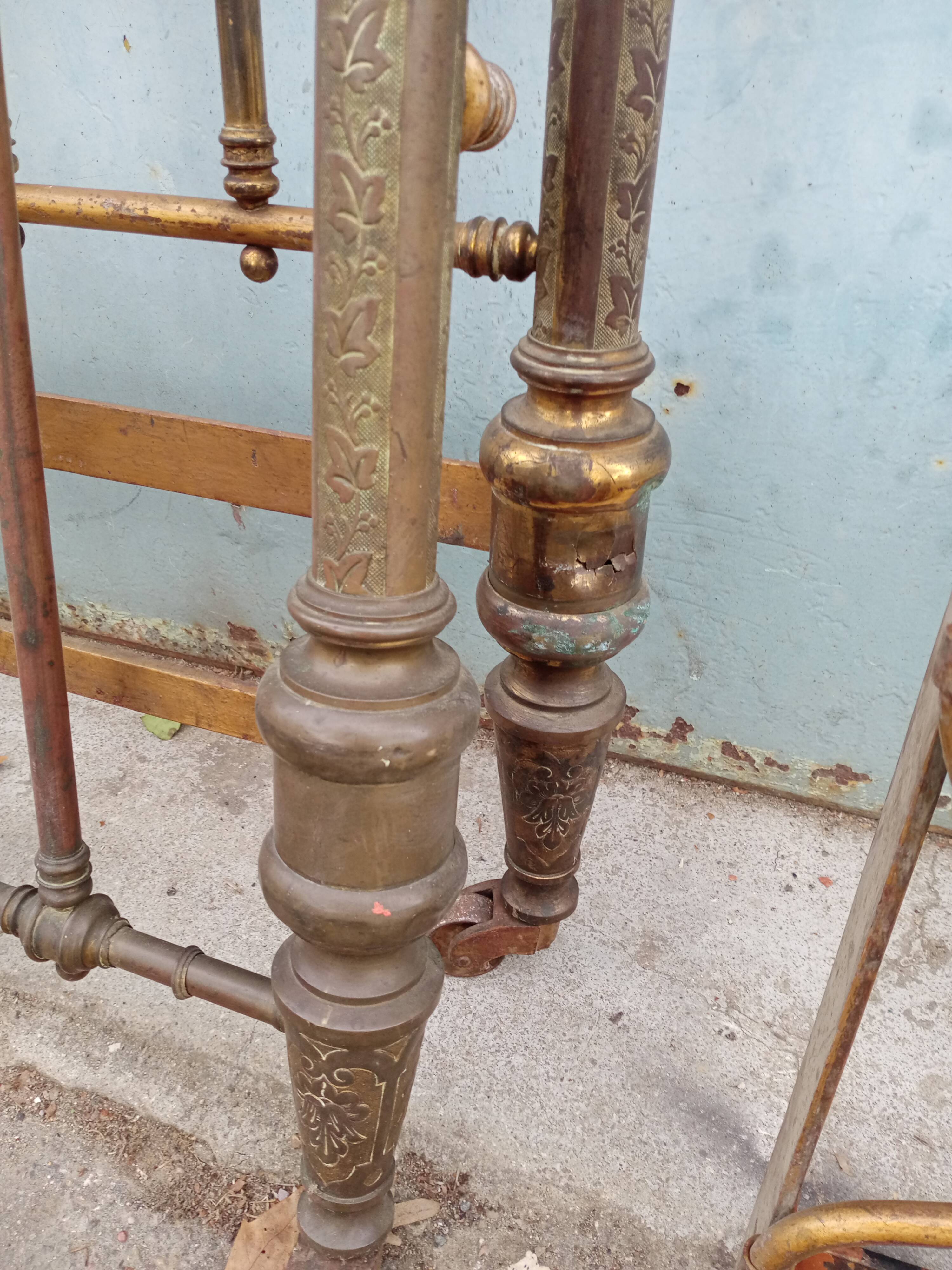 Brass bed