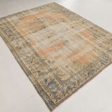 6x9 Old Antique Vintage Rug, 196x270Cm