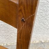 Set of 6 solid oak chairs