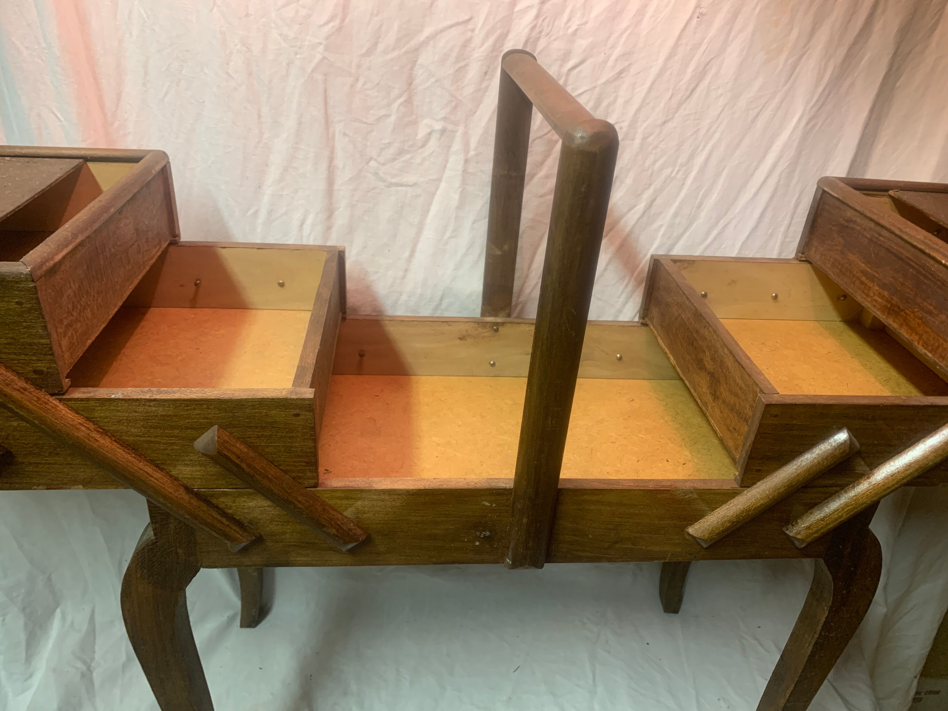 Vintage sewing cart