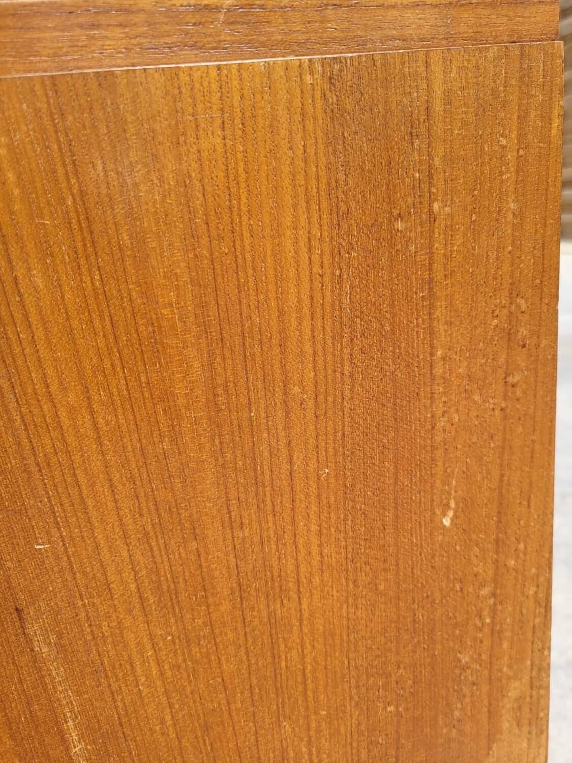 Vintage Scandinavian teak chest of drawers with 3 drawers and a chest