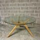 Table en bois et verre AMPM 130 cm