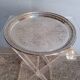 Silver metal tray 35 cm early 20th round
