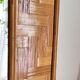 Italian mirror in woven rattan and sewn bamboo, 1970s