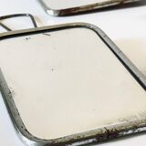 Collection of 3 vintage barber mirrors