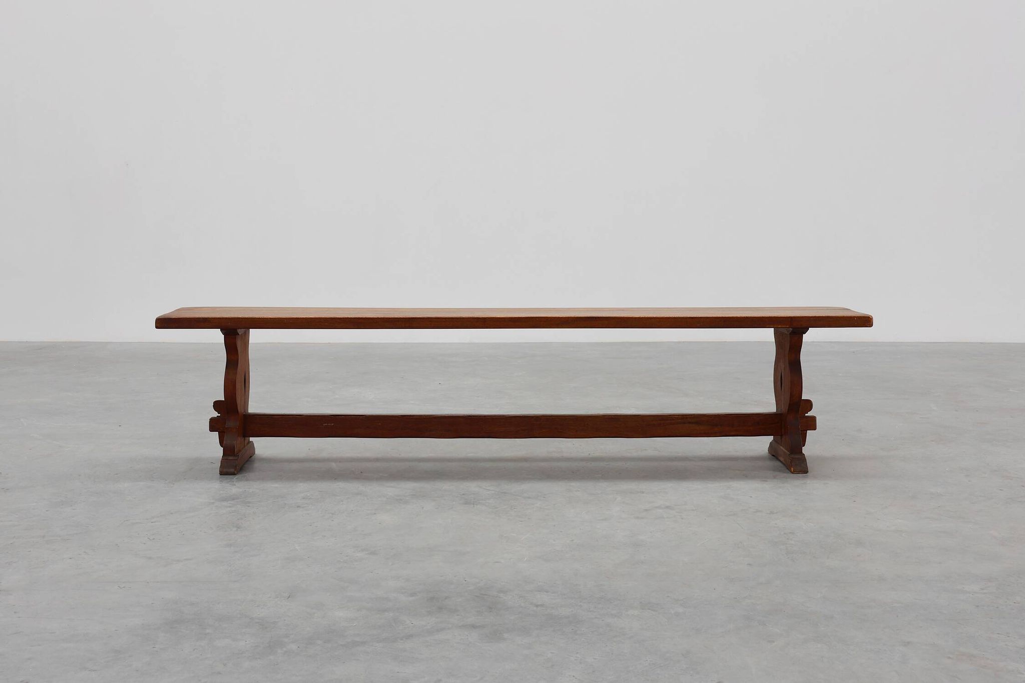 Rustic oak bench with nice patina, France ca. 1900