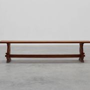 Rustic oak bench with nice patina, France ca. 1900